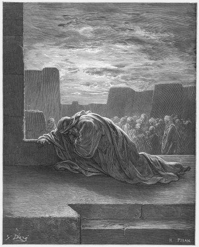 Ezra in Prayer by Gustave Dore
